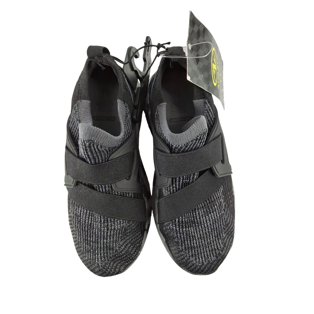 Athletic Works Womens Black Knit Cage Slip On Memory Foam Sneakers Size 11 NEW